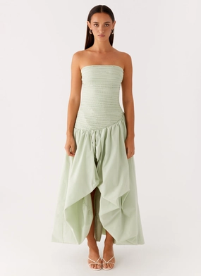 Misa Bubble Maxi Dress - Mint
