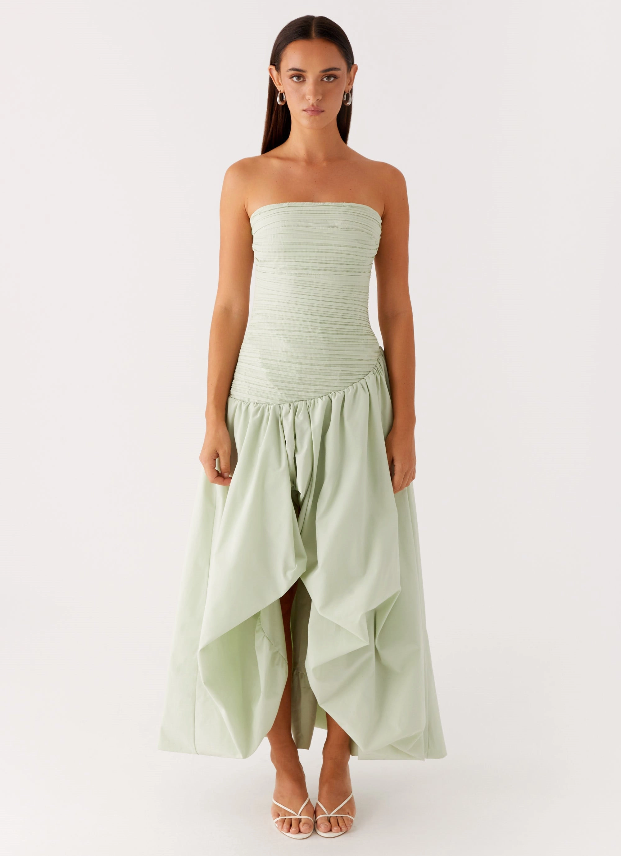 Misa Bubble Maxi Dress - Mint