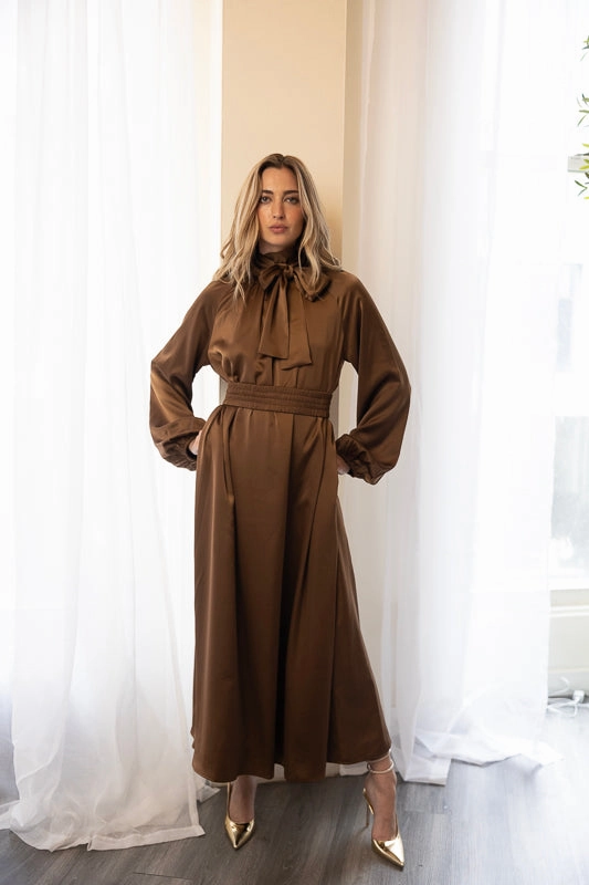 Chloe Satin Dress Layering-Piece