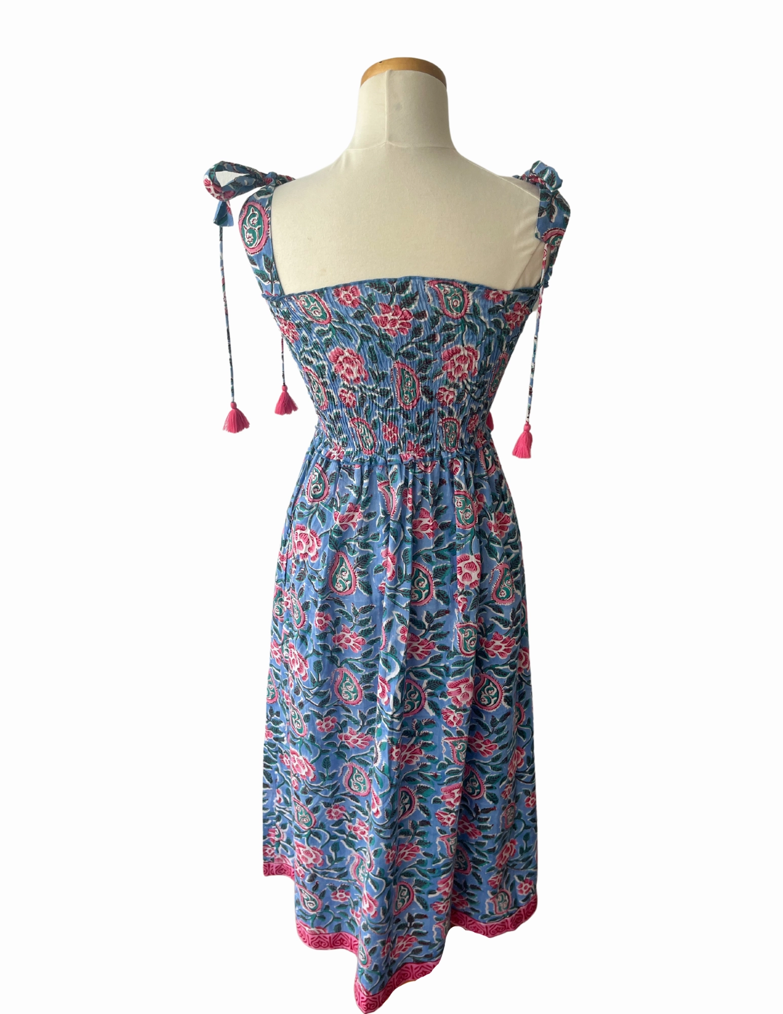 Kingston Dress Blue Red Romance Modern Staple Comfy Style