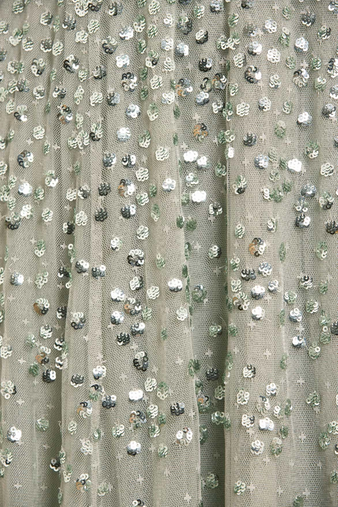 Travel Ready Smooth Line Leila Dot V-Neck Ankle Gown