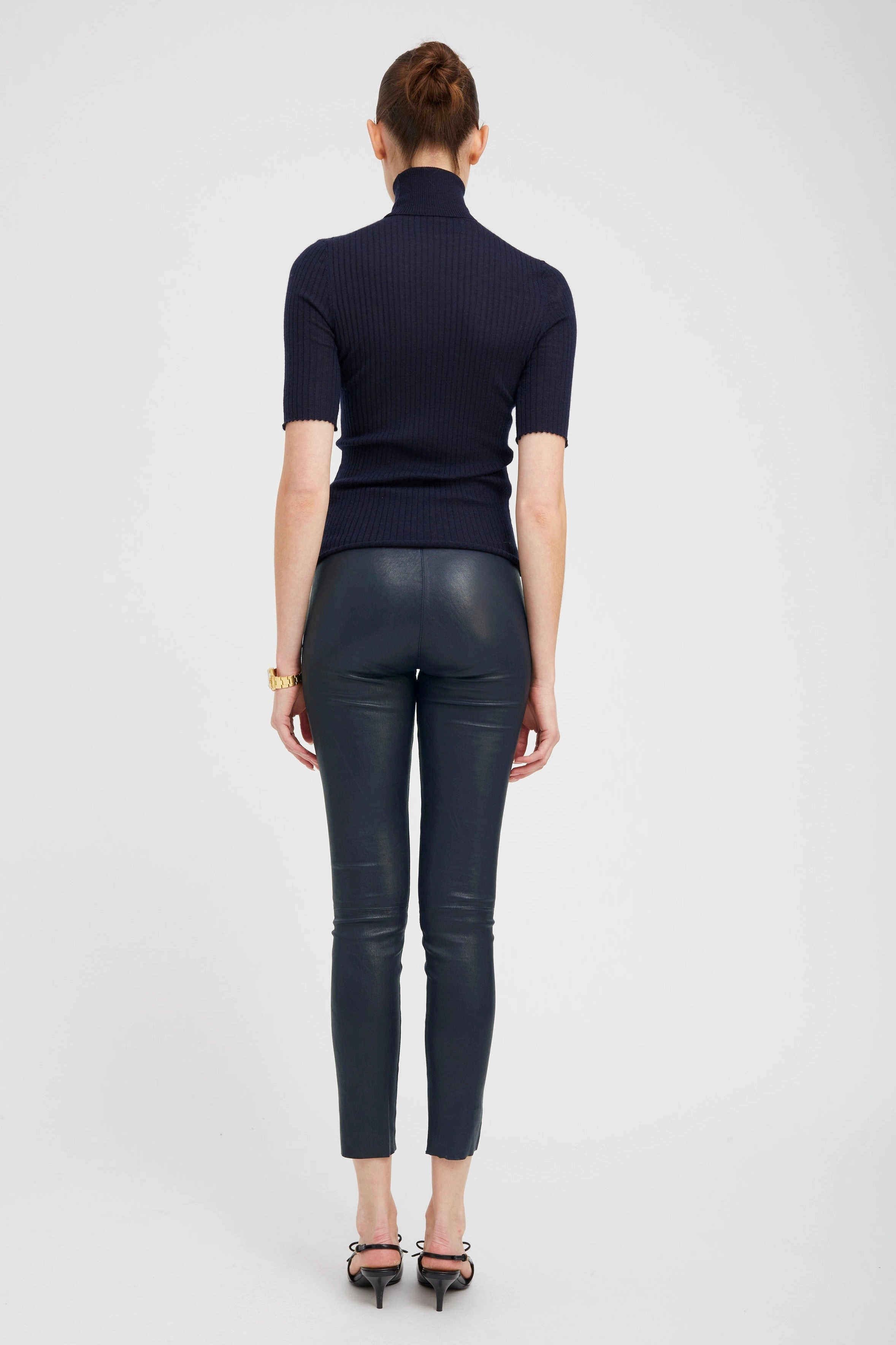 Midnight Leather Ankle Chilly Comfort Wear