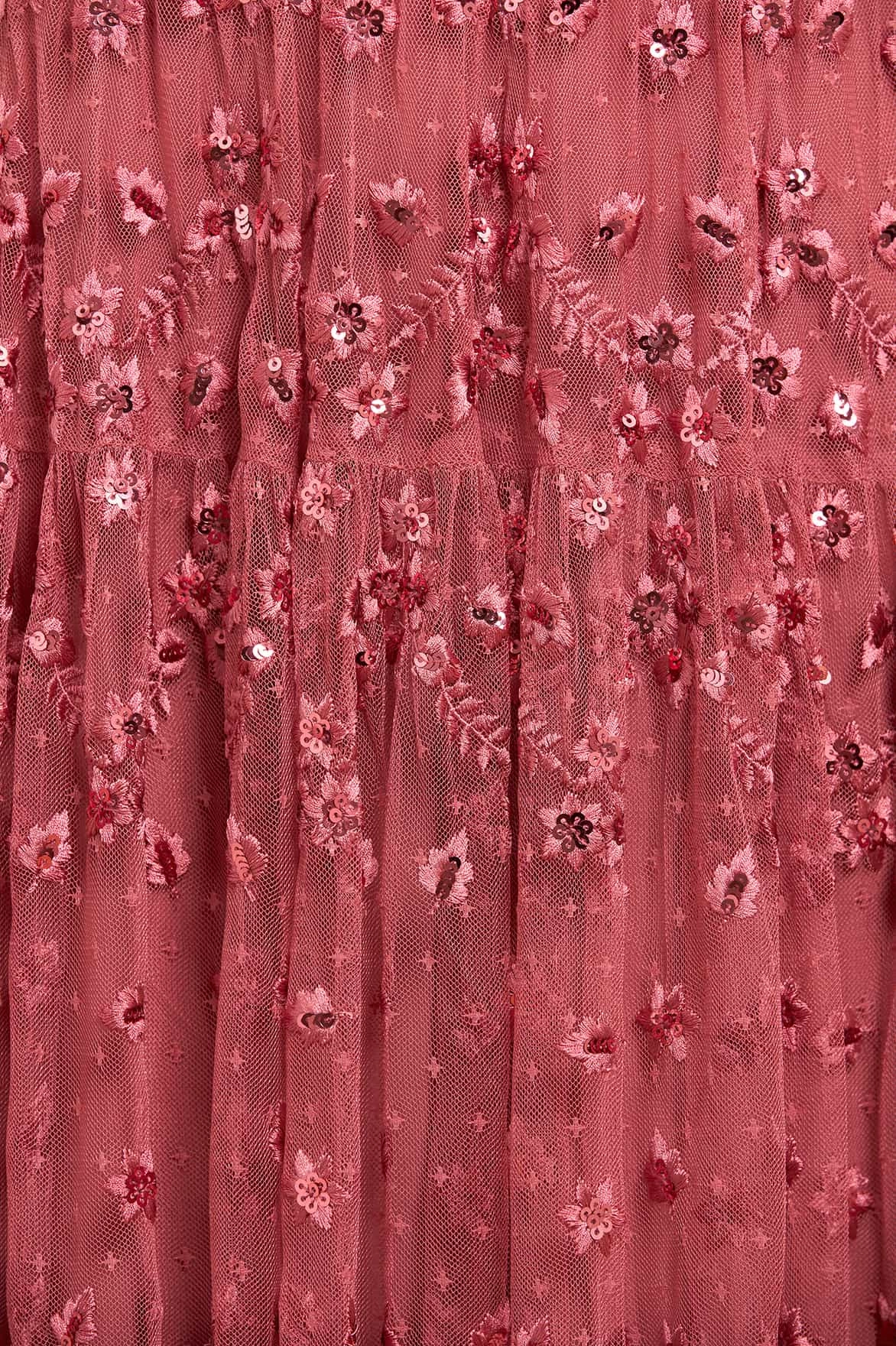 Clover Short Sleeve Ankle Gown Subtle Charm