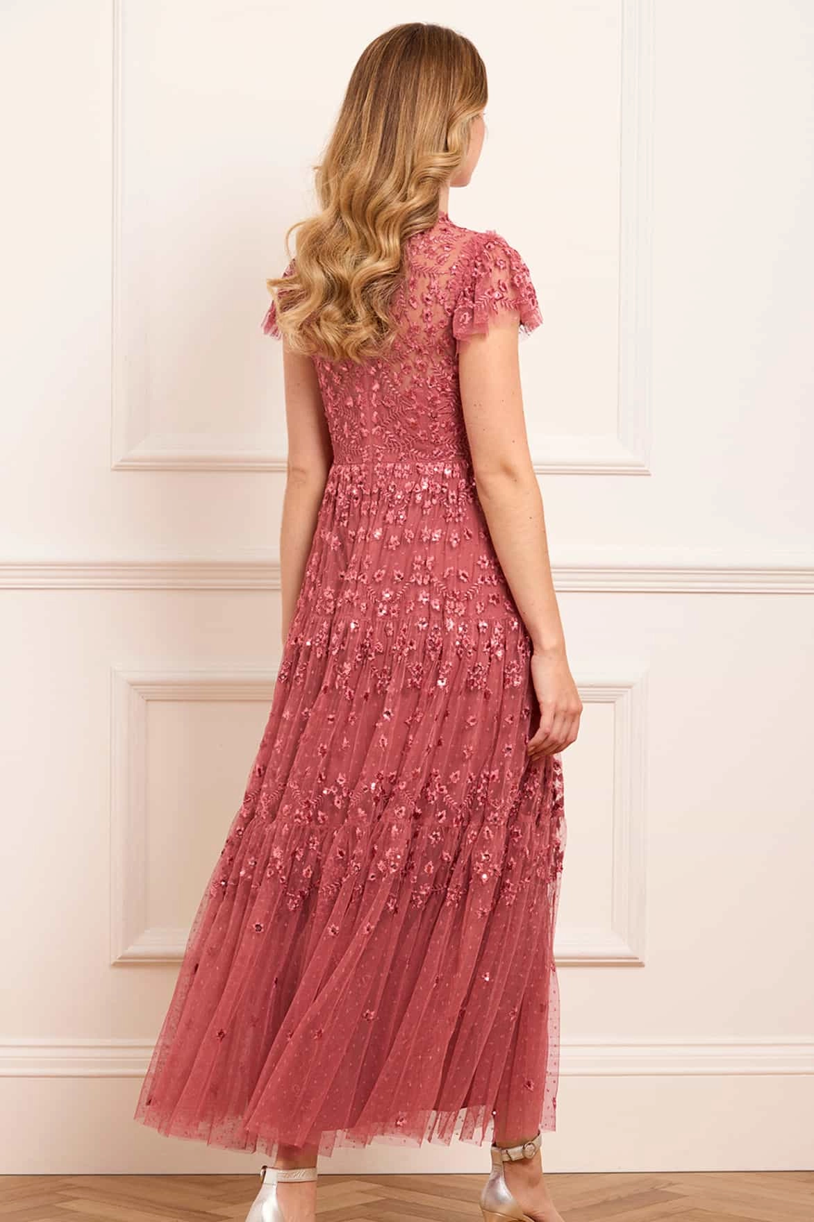 Clover Short Sleeve Ankle Gown Flowing Design