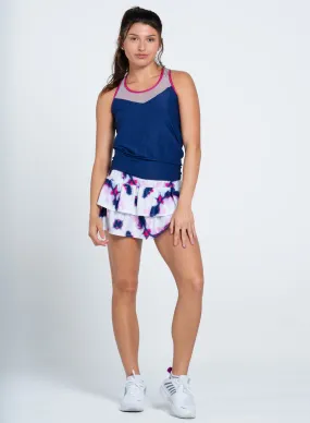 Anti Odor Treatment Shimmer On Tie Back Tank