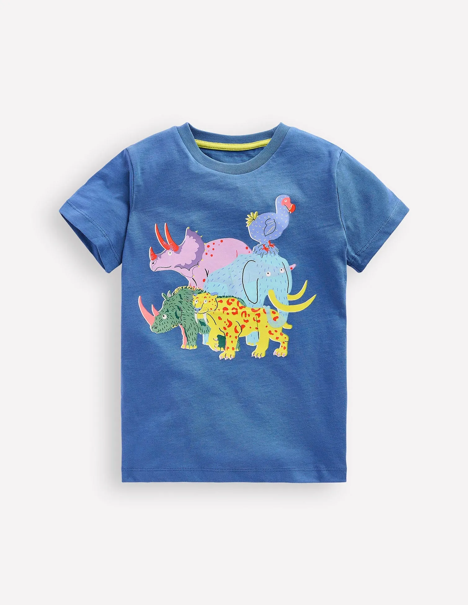 Adaptive Waistband Short Sleeve Riso T-Shirt-Delft Extinct Animals