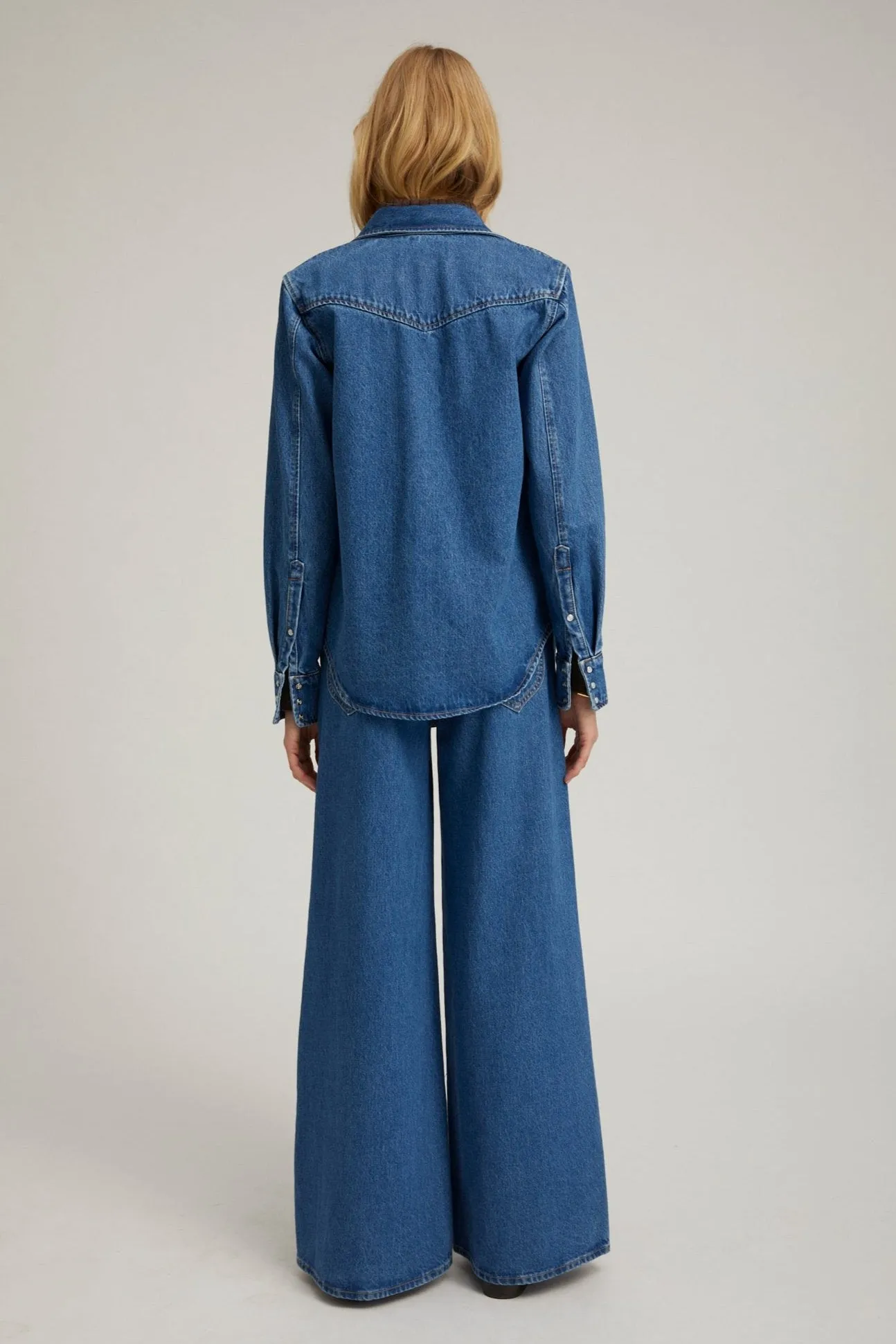 AllPurpose Design Coco Denim Western Button Down