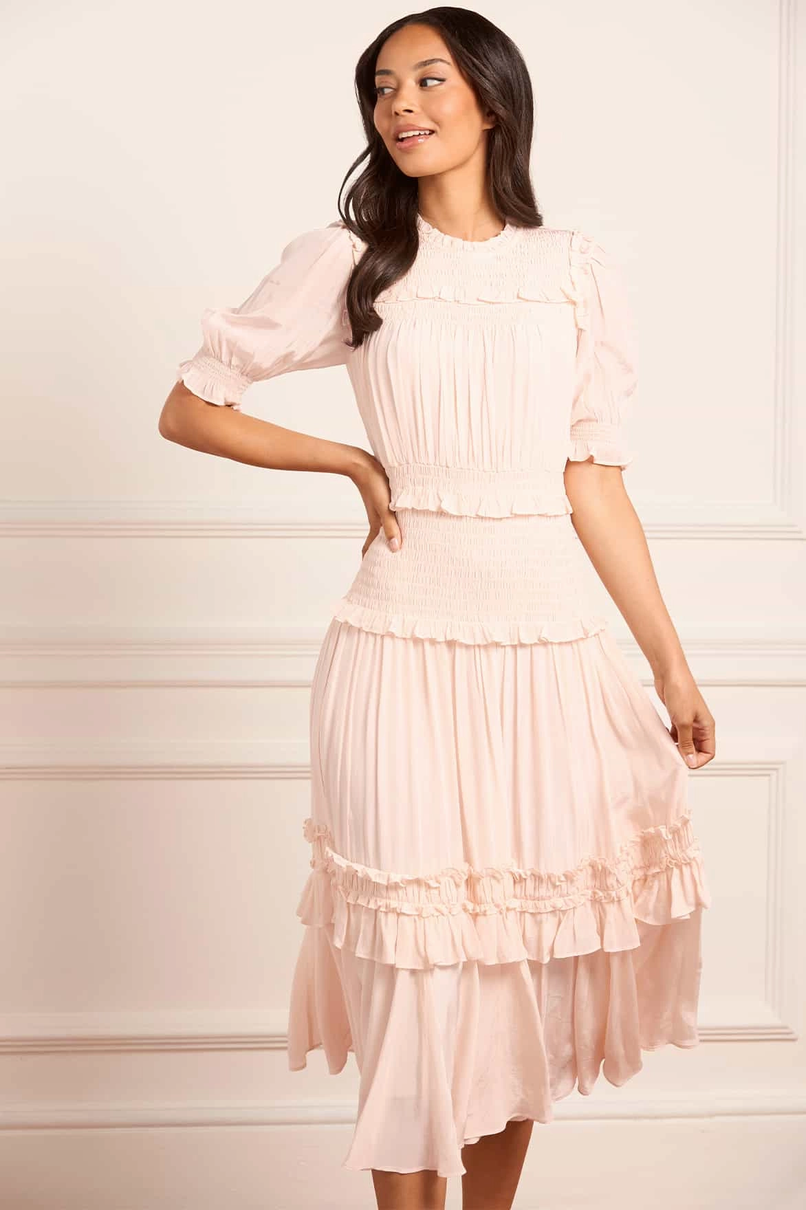 Emilia Crepe Ballerina Dress Minimal Harmony Breeze Grace