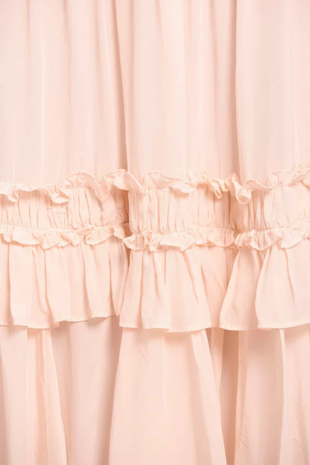 Emilia Crepe Ballerina Dress Party Safe Puff-Sleeve