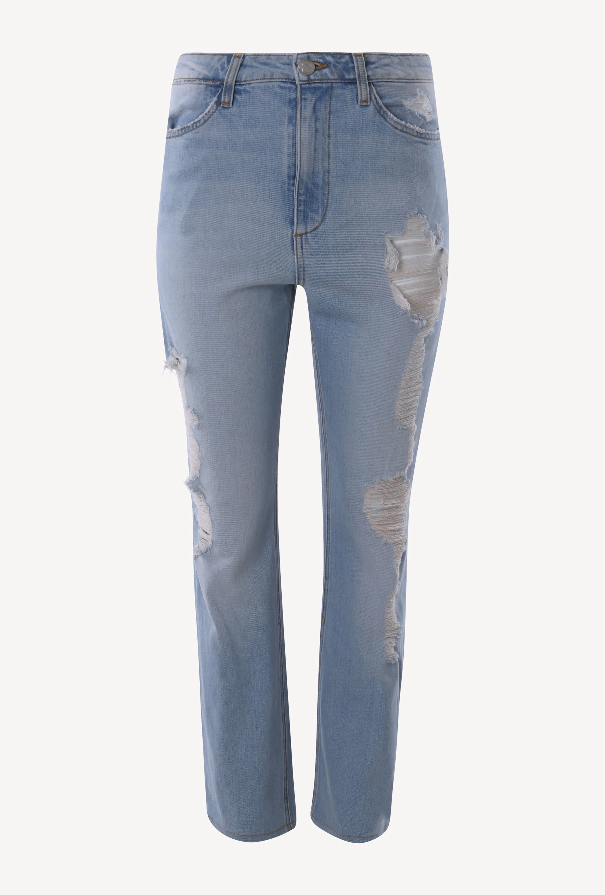 Temperature Regulating Fibers Alanis Boyfriend Distressed Denim