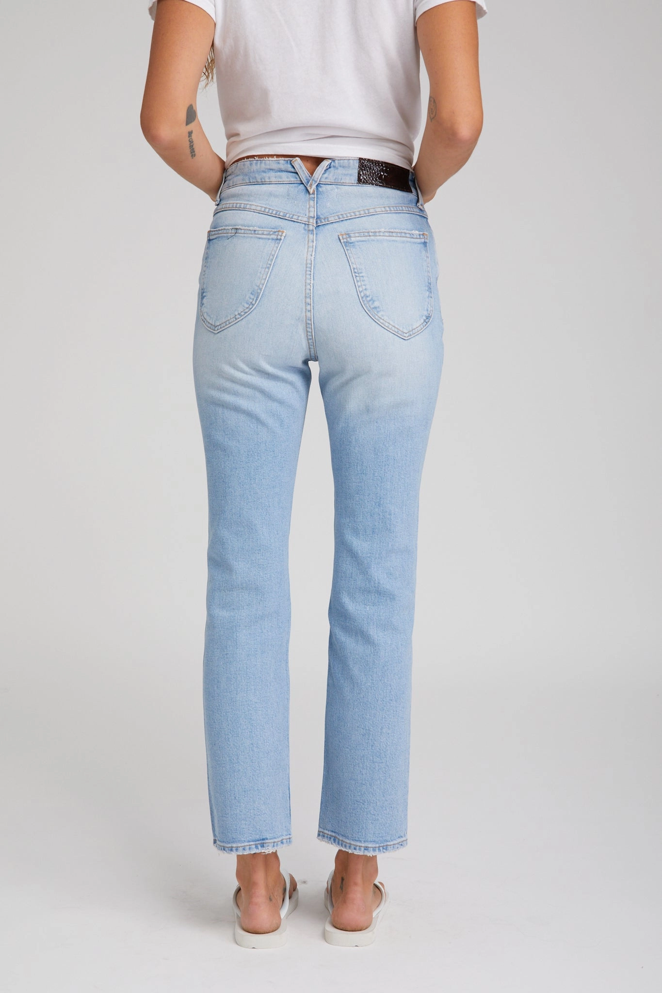 Alanis Boyfriend Distressed Denim SweatGuard Lining NonScratchSurface