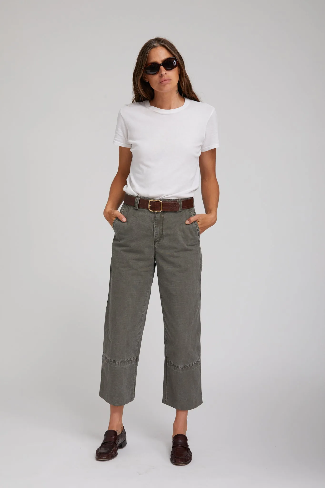 Quick Fit Moss Classic Cotton Pants
