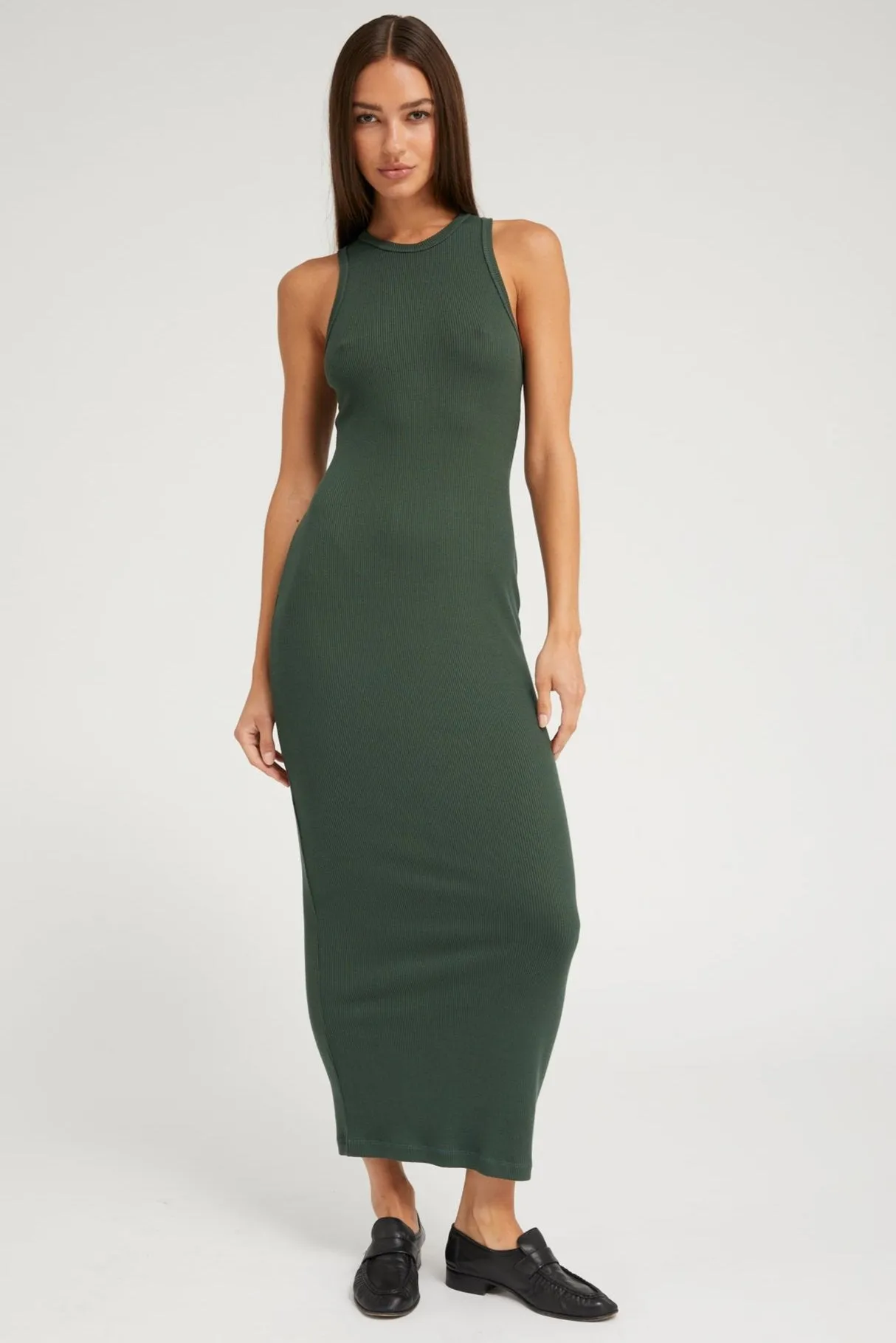 Ivy Rib Racer Maxi Dress Soft Balance Event Mood