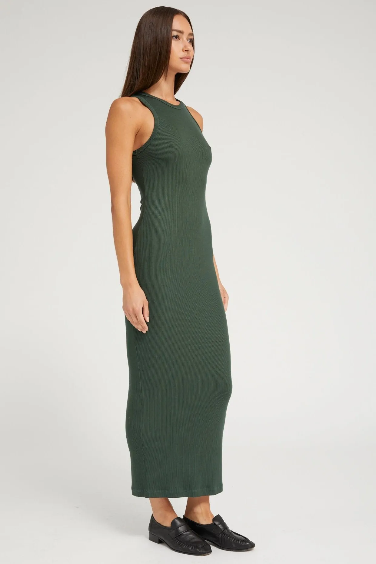Urban Wear Shine Moment Ivy Rib Racer Maxi Dress