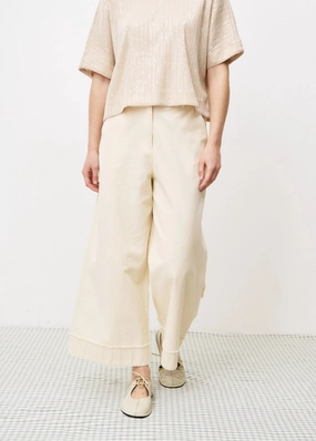 ARACELI WIDE-LEG TROUSERS ReflectiveAccentDetails