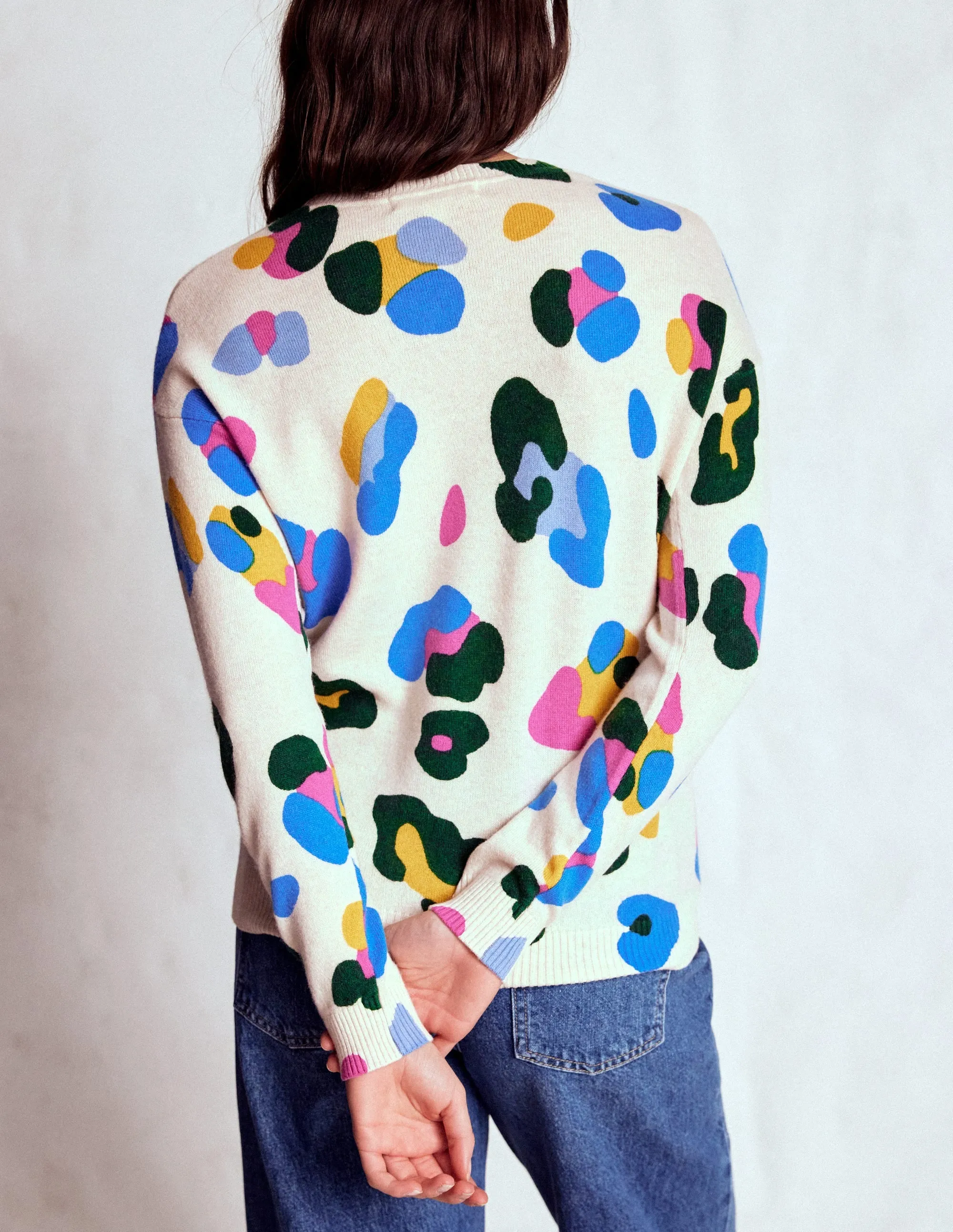 Lydia Cashmere Jumper-Warm Ivory, Leopard Street Fashion Soft Layer