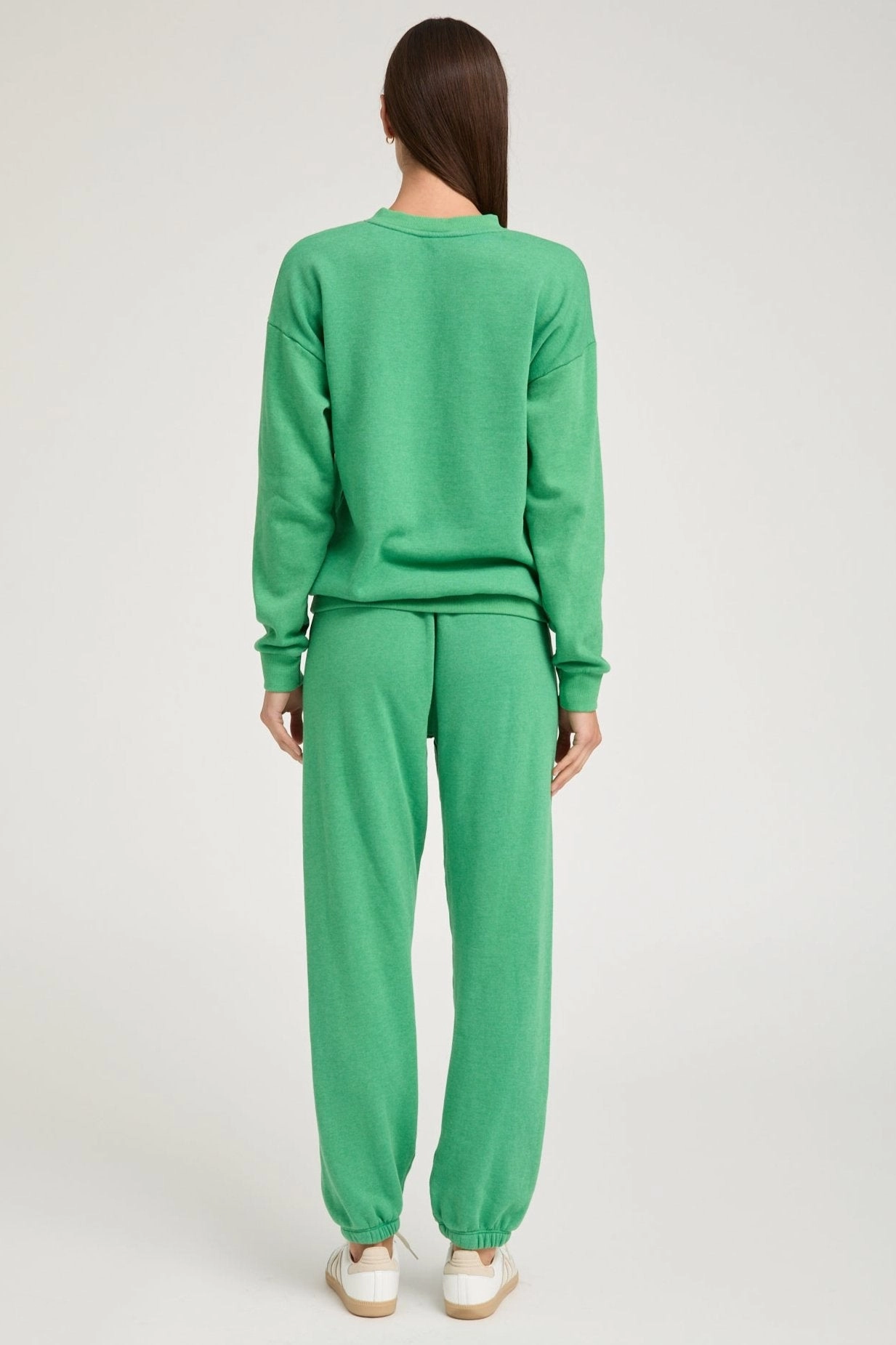 Layered Ply Construction Jade Heart Sweatpants