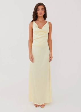Musa Maxi Dress - Lemon