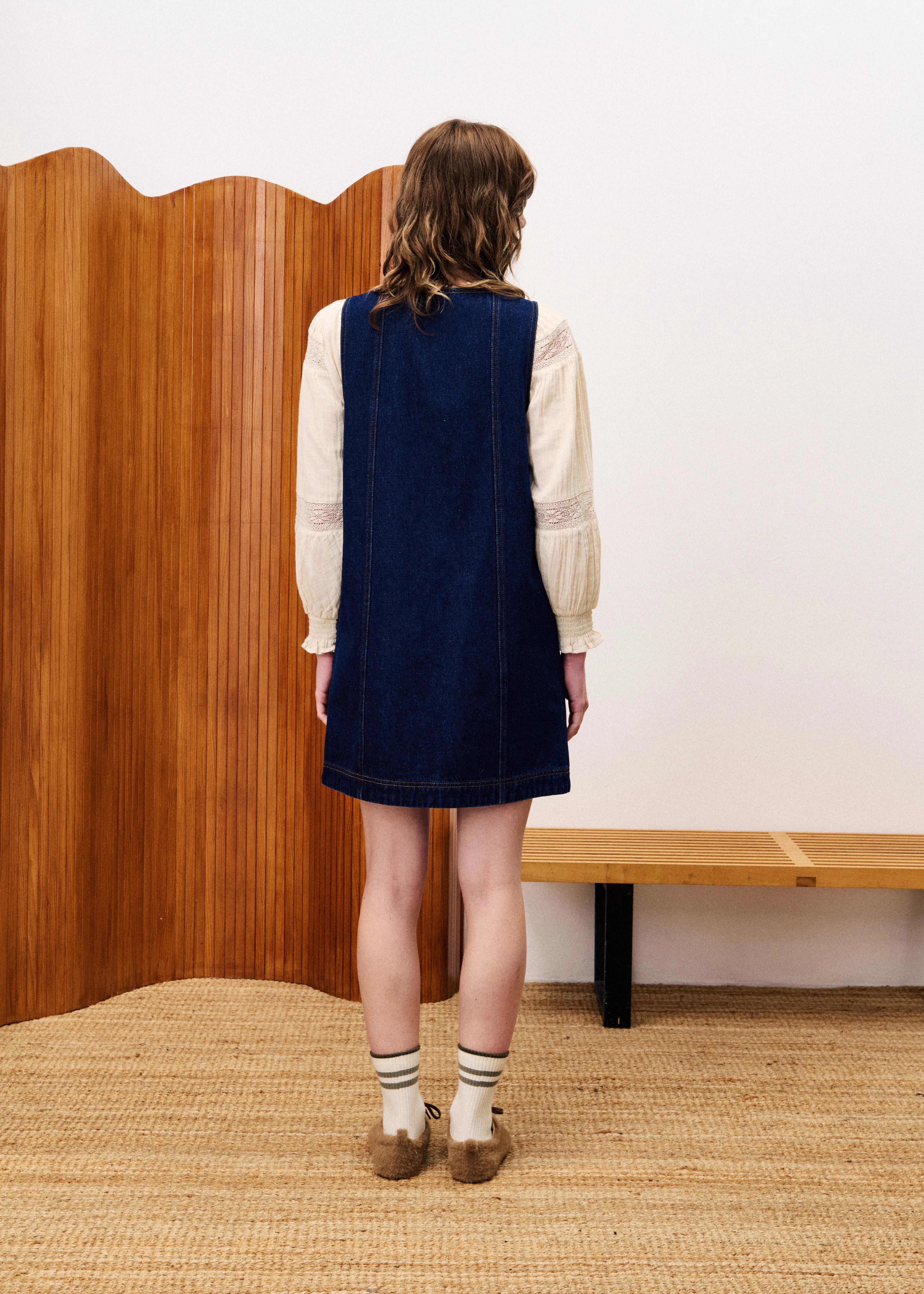 Core Item Layered Look NALA DENIM MINI DRESS