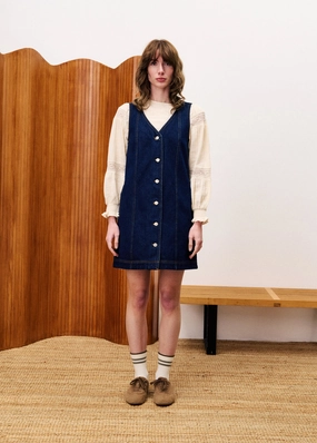 Nature Lover Shopping Day Everyday Comfy Option NALA DENIM MINI DRESS