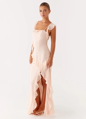 Naya Maxi Dress - Peach