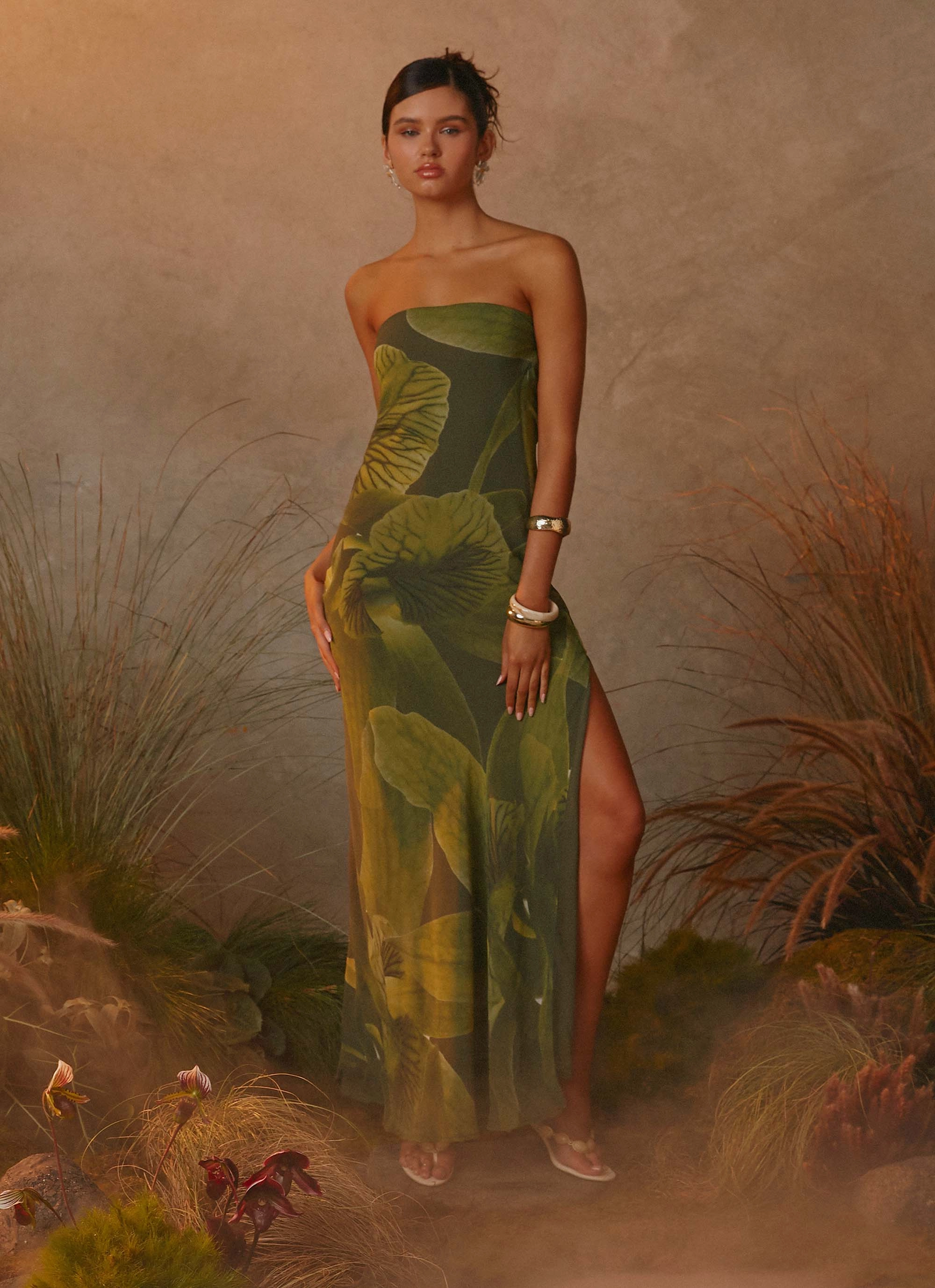 Nettle Maxi Dress - Tropic Floral