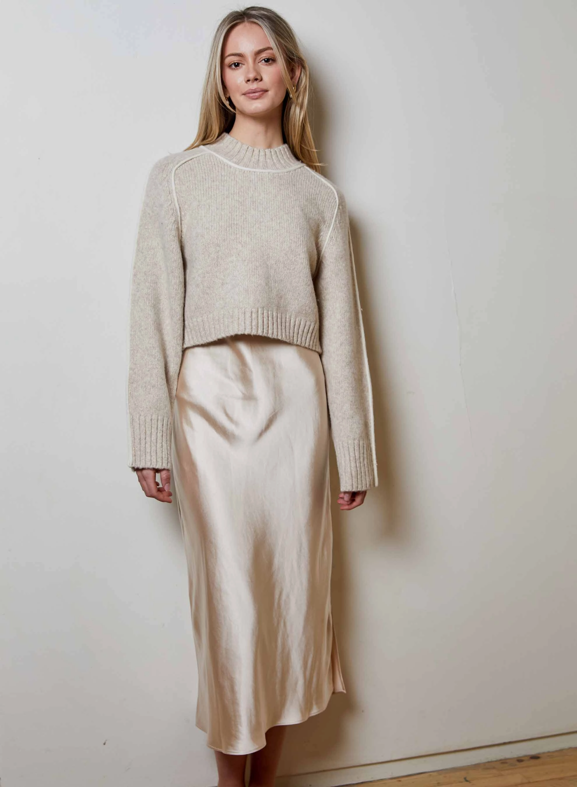 Glam Feel Everyday Wear Nik Swtr/Dress Oat Combo