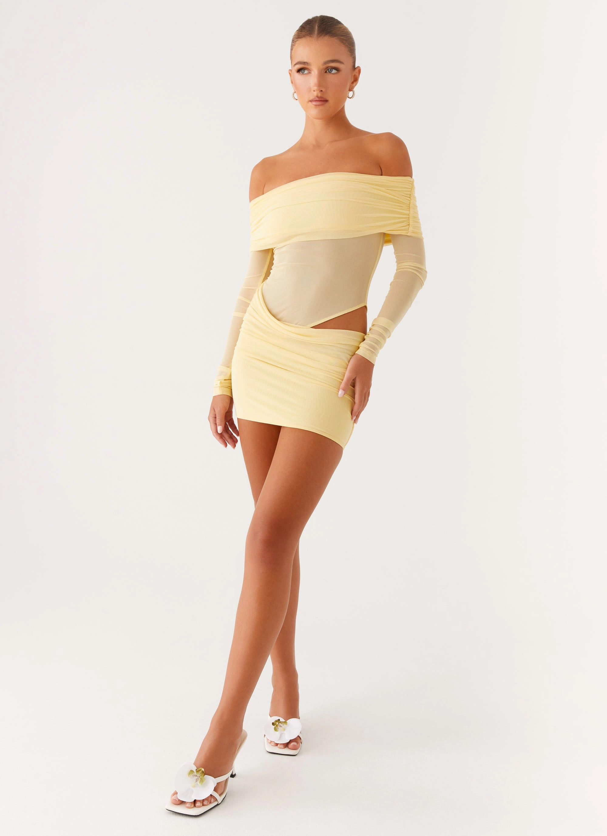 No Doubt Mini Dress - Yellow