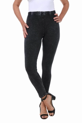 Mineral Wash Legging Cozy Layering Slim Shape