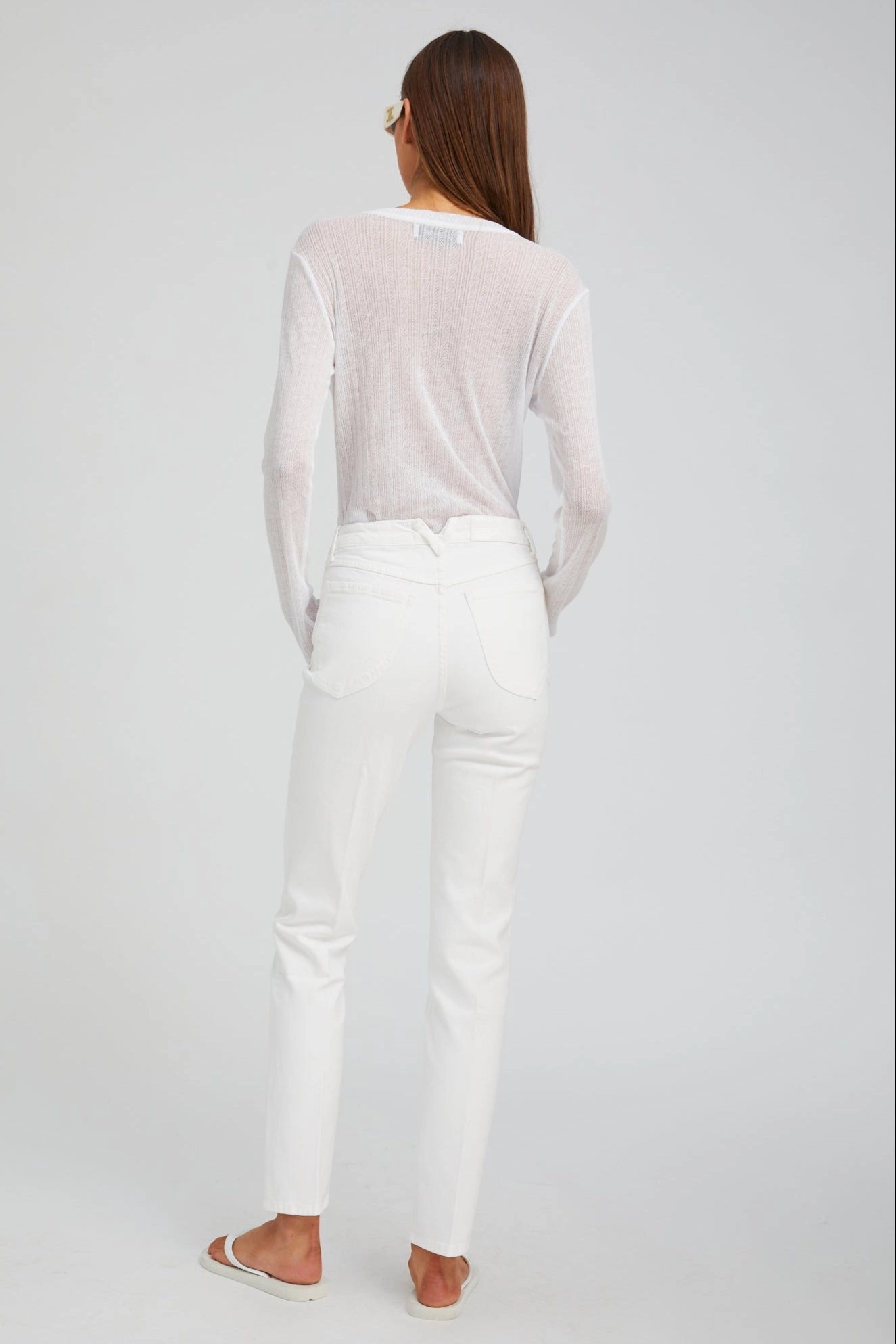 Breathable back panel Billie Slim Straight Denim