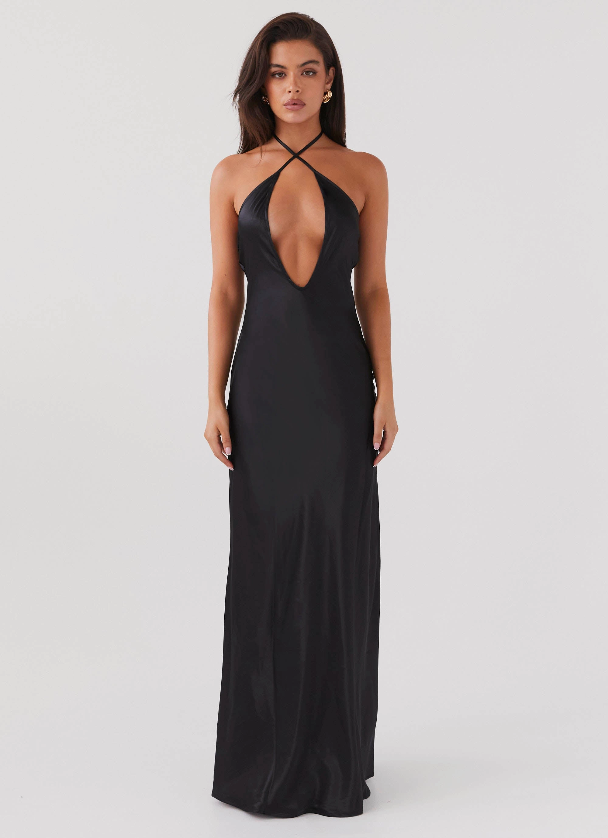 Noir Symphony Maxi Dress - Black