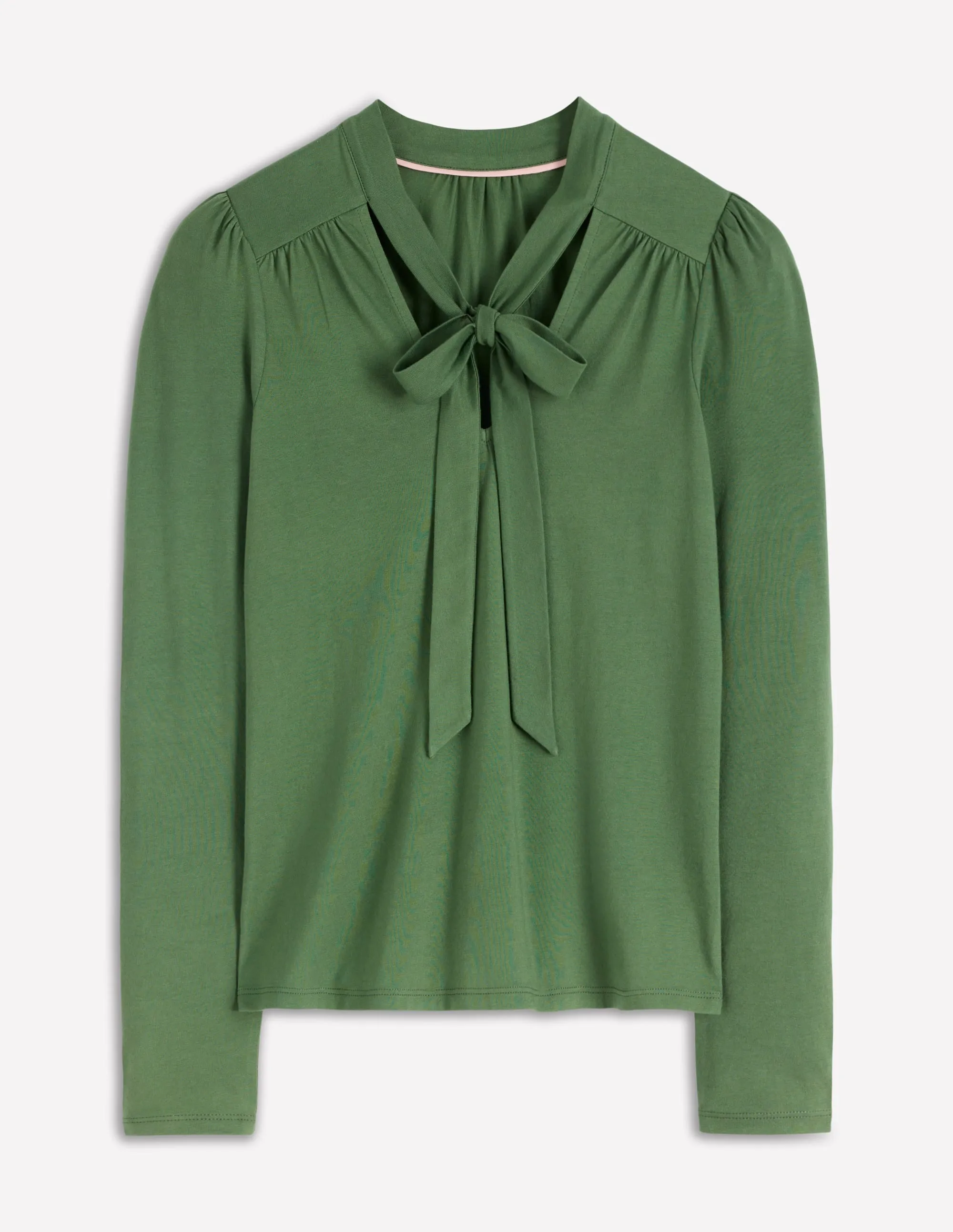 Tie Neck Supersoft Top-Hunter Green AthleisureCompatible