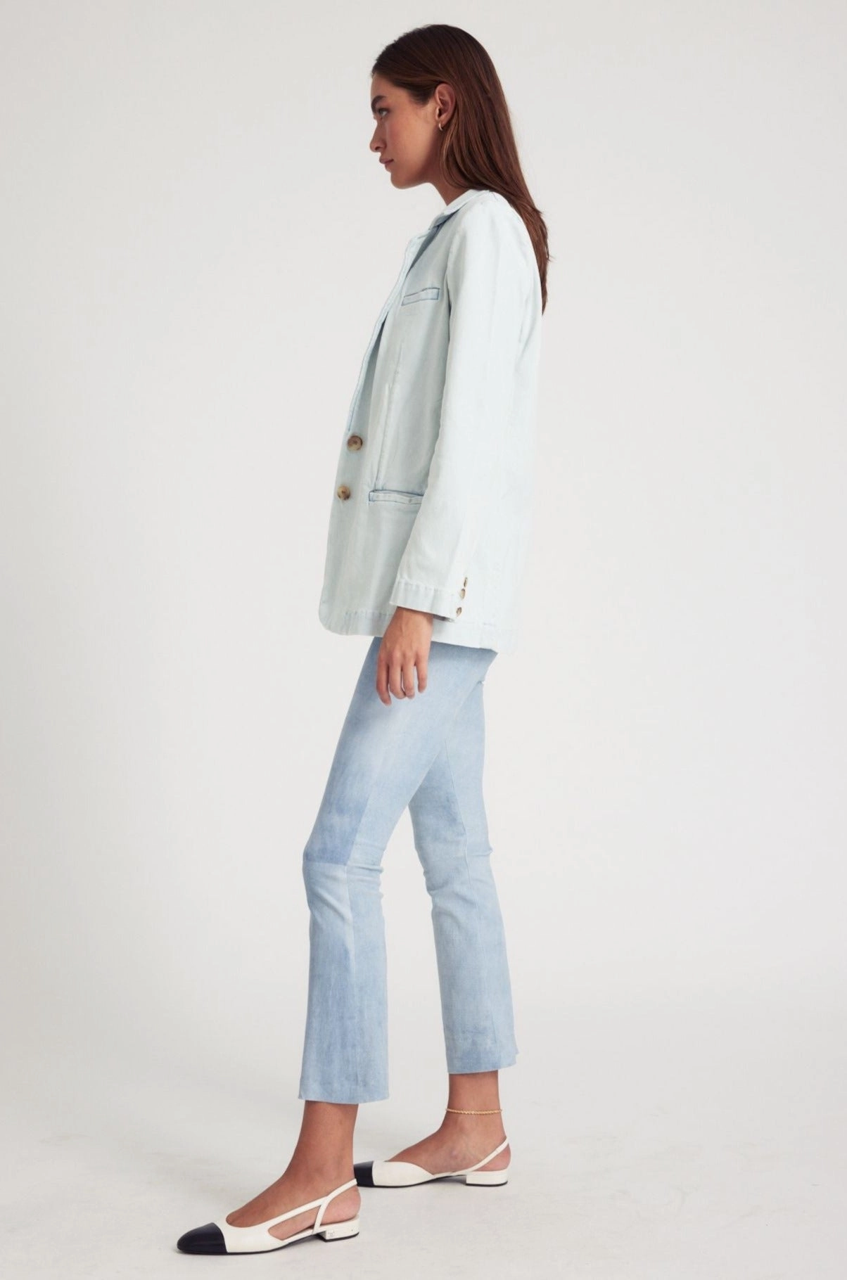 Minimalist Aesthetic Bruni Denim Blazer