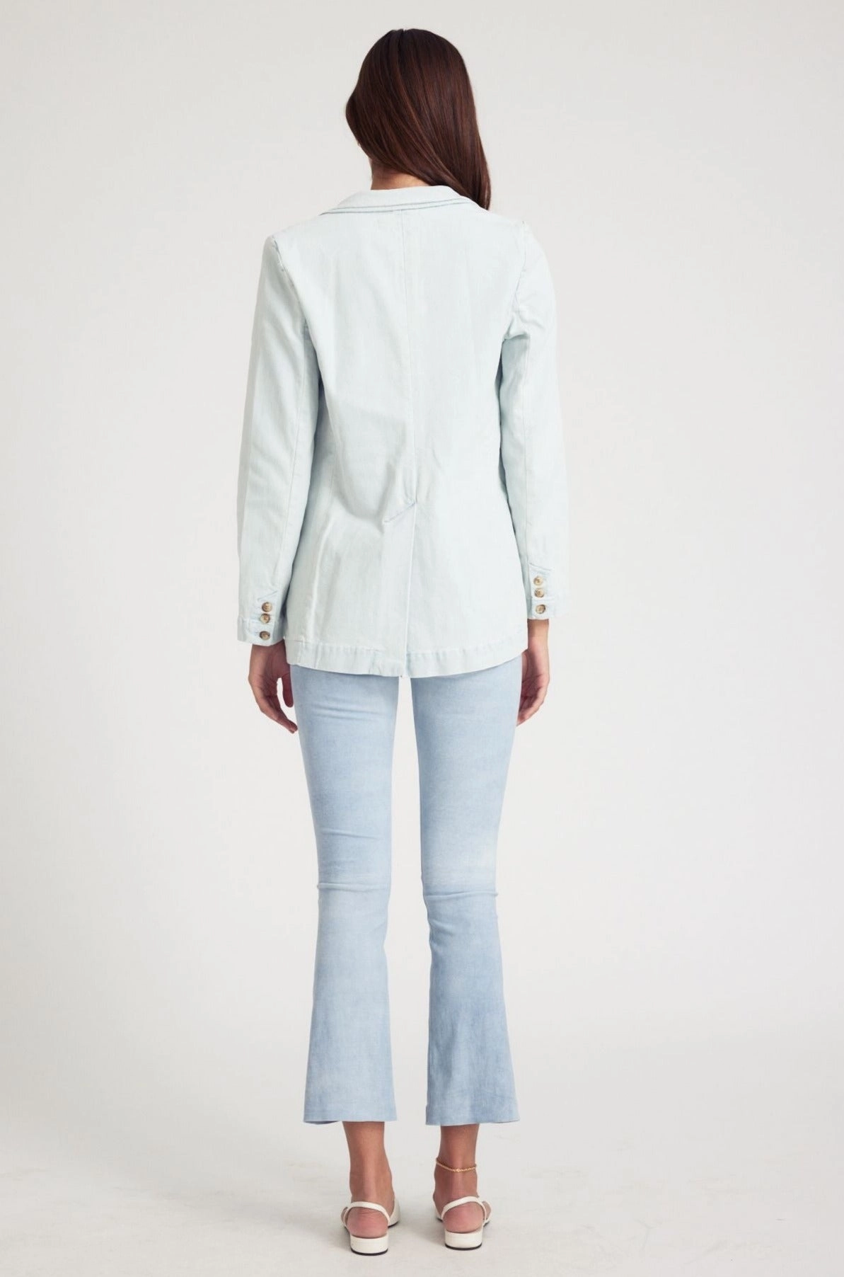 Bruni Denim Blazer Compact Jacquard Weave