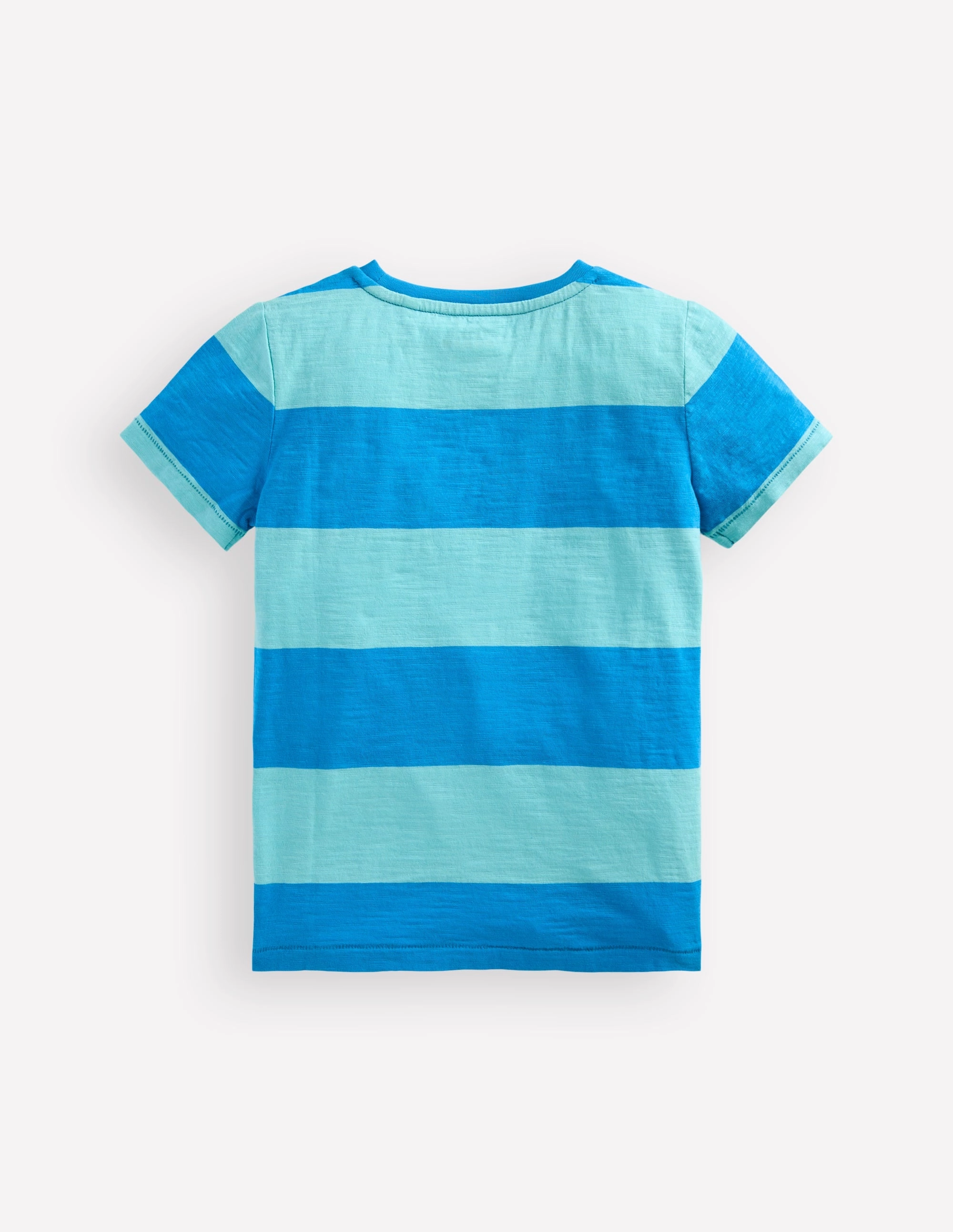 Eco Friendly Blend Everyday Short Sleeve T-Shirt-Barbados Beach/Indigo Bunting