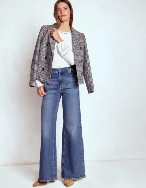 Cozy Cardigan Reflective Safety Accents Flo Trim Detail Top-White