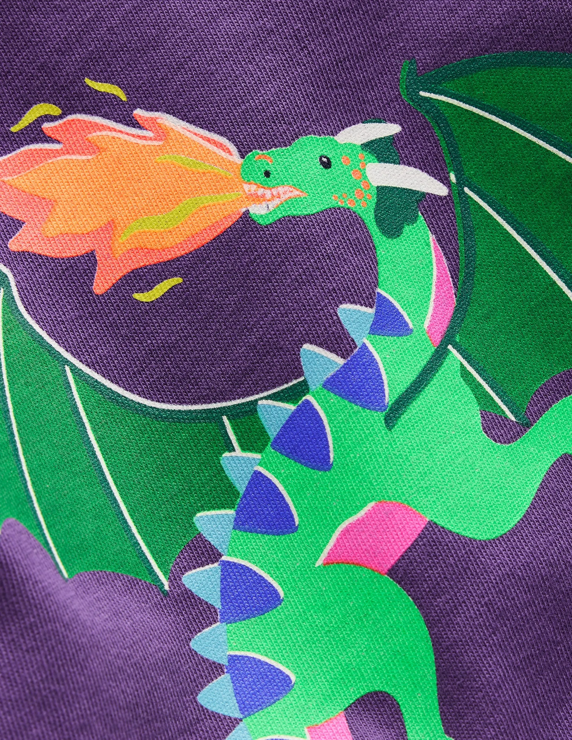 Quick Dry Performance Comfortable Wear Long Sleeve Riso T-shirt-Mystic Purple Dragons