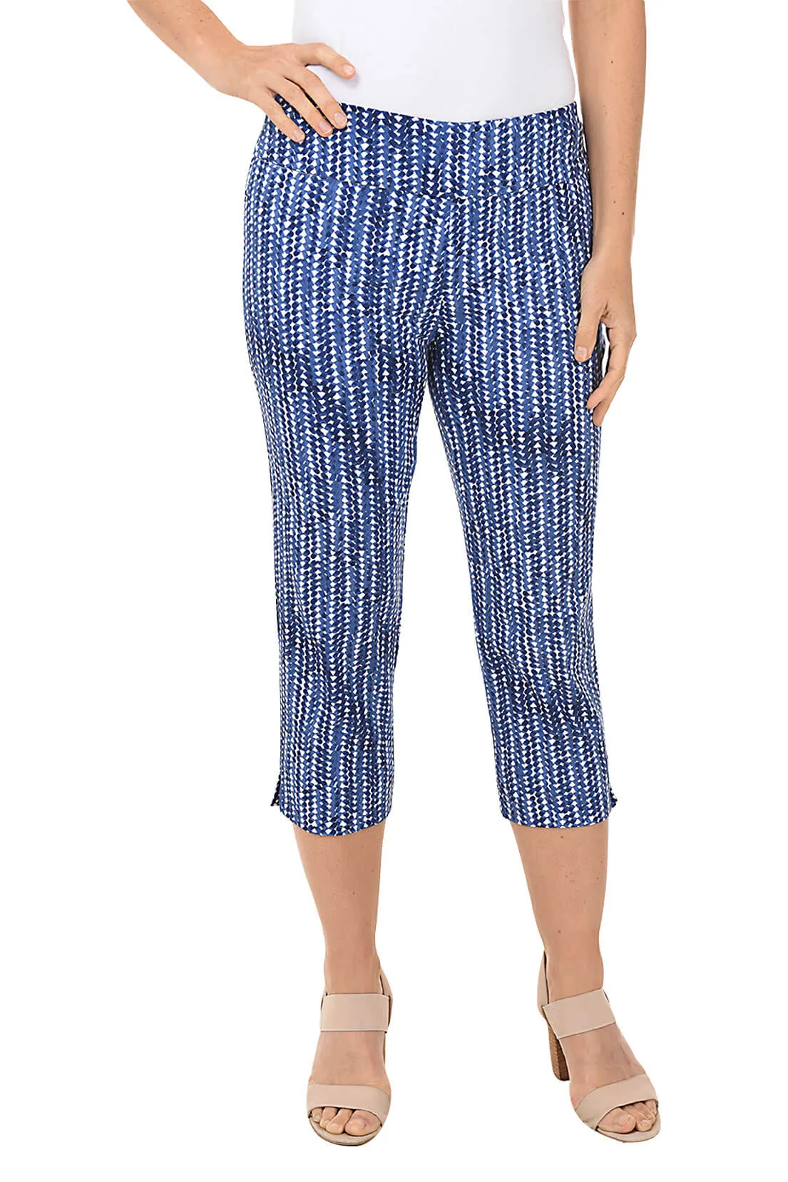 Twilight Sky Pull-On Crop Pant Slim Wear Design