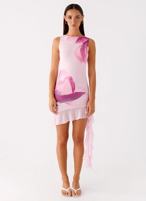 Normandy Mini Dress - Pastel Pink