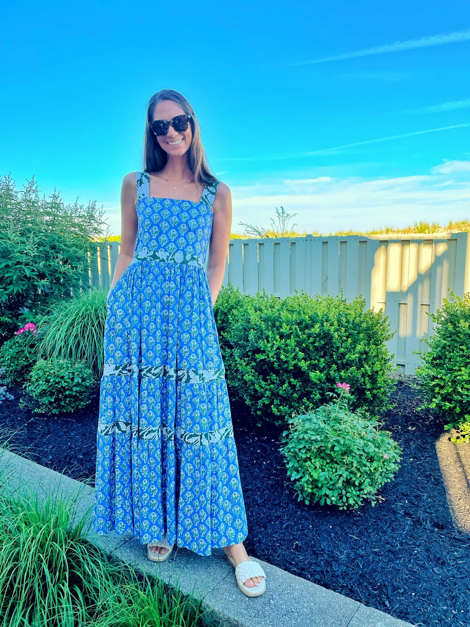 Perfect Mood Notting Hill Maxi Dress Garden by the Sea