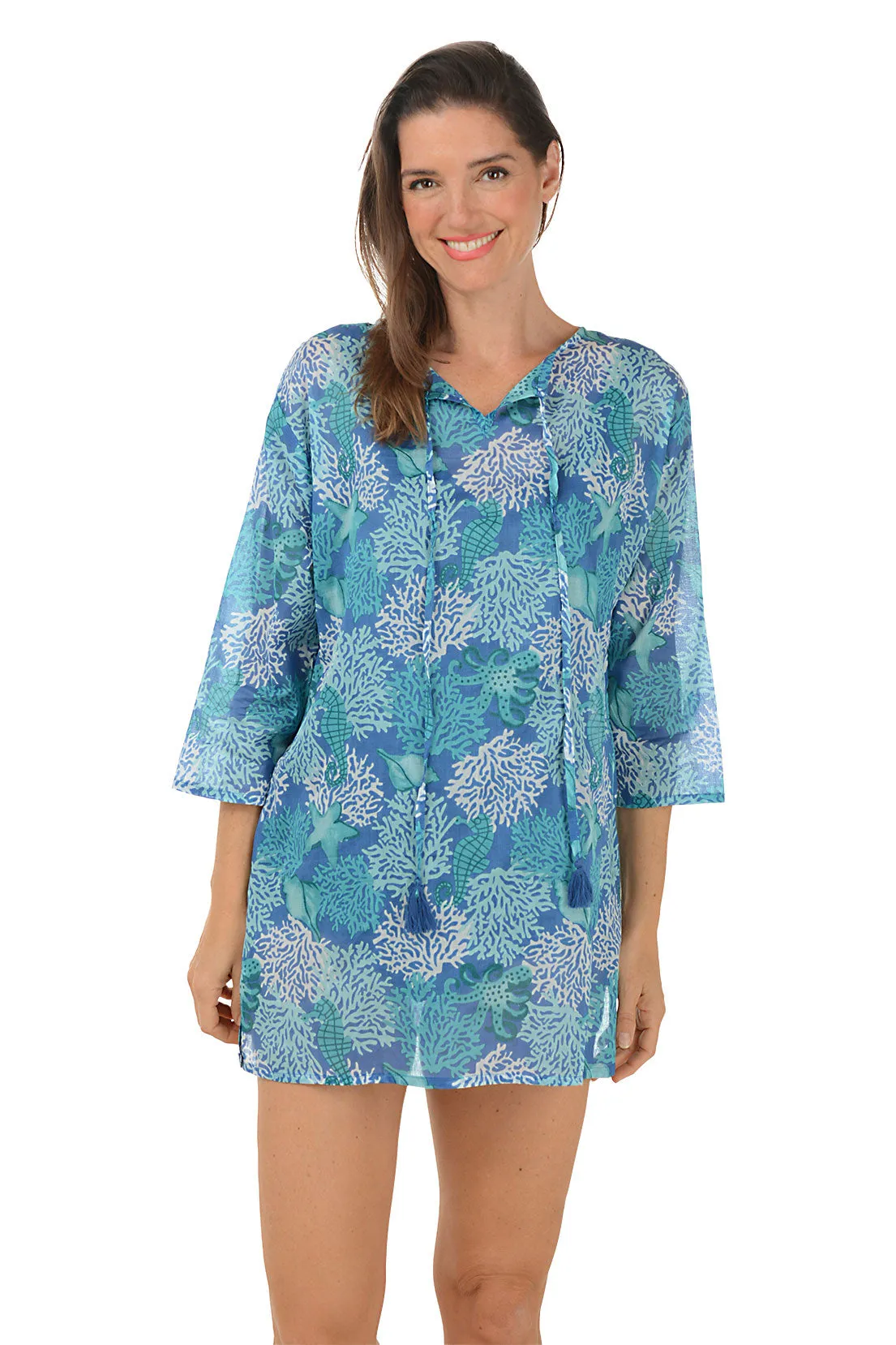 Octopus Hannah Tunic Cover-Up DualLayer Weave