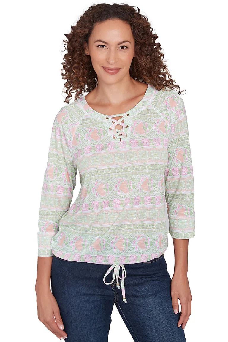 I Pink I Can Ocean Life Top Relaxed Silhouette