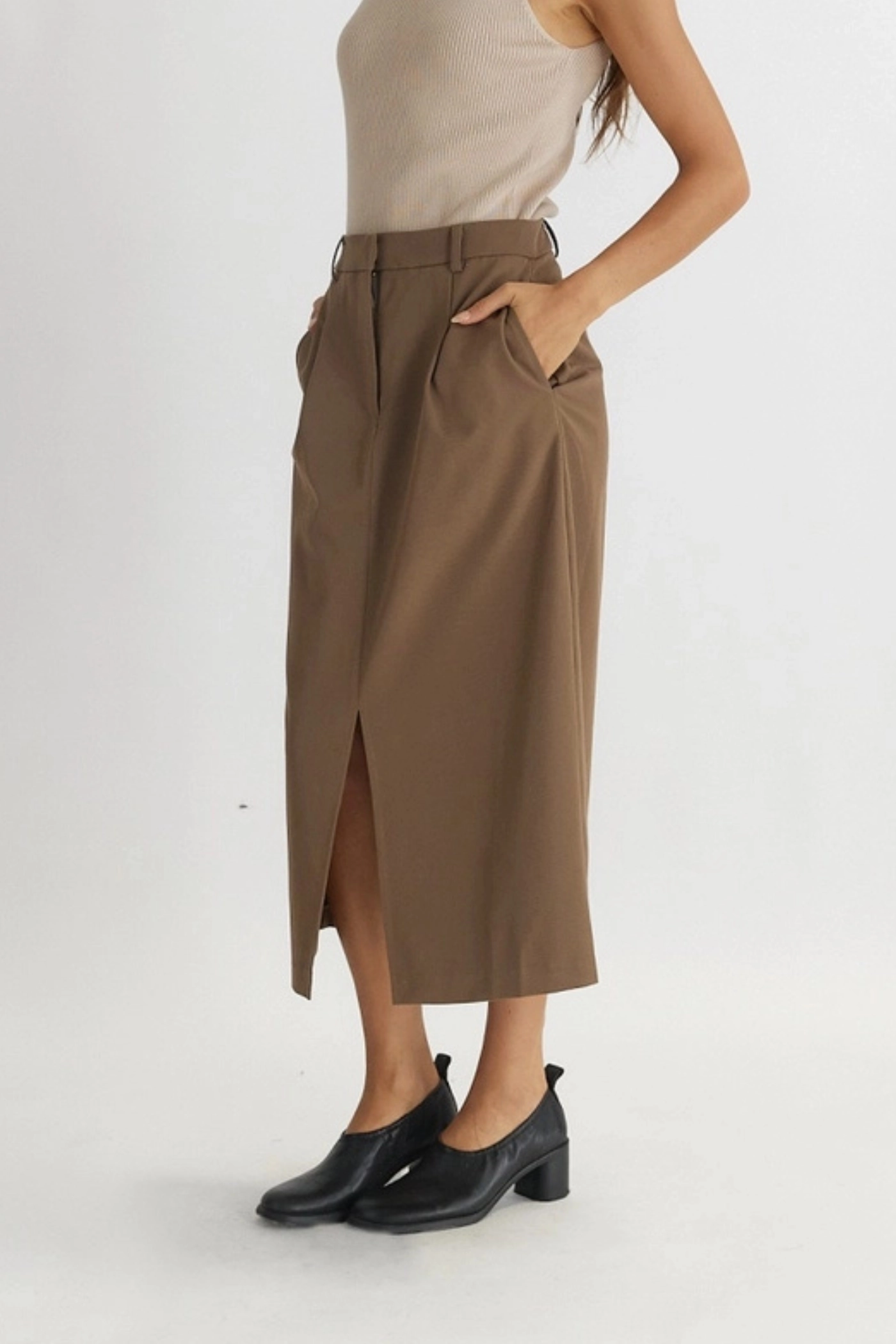 Mix Culture Spring Must Have PENNY TAILORED MIDI SKIRT
