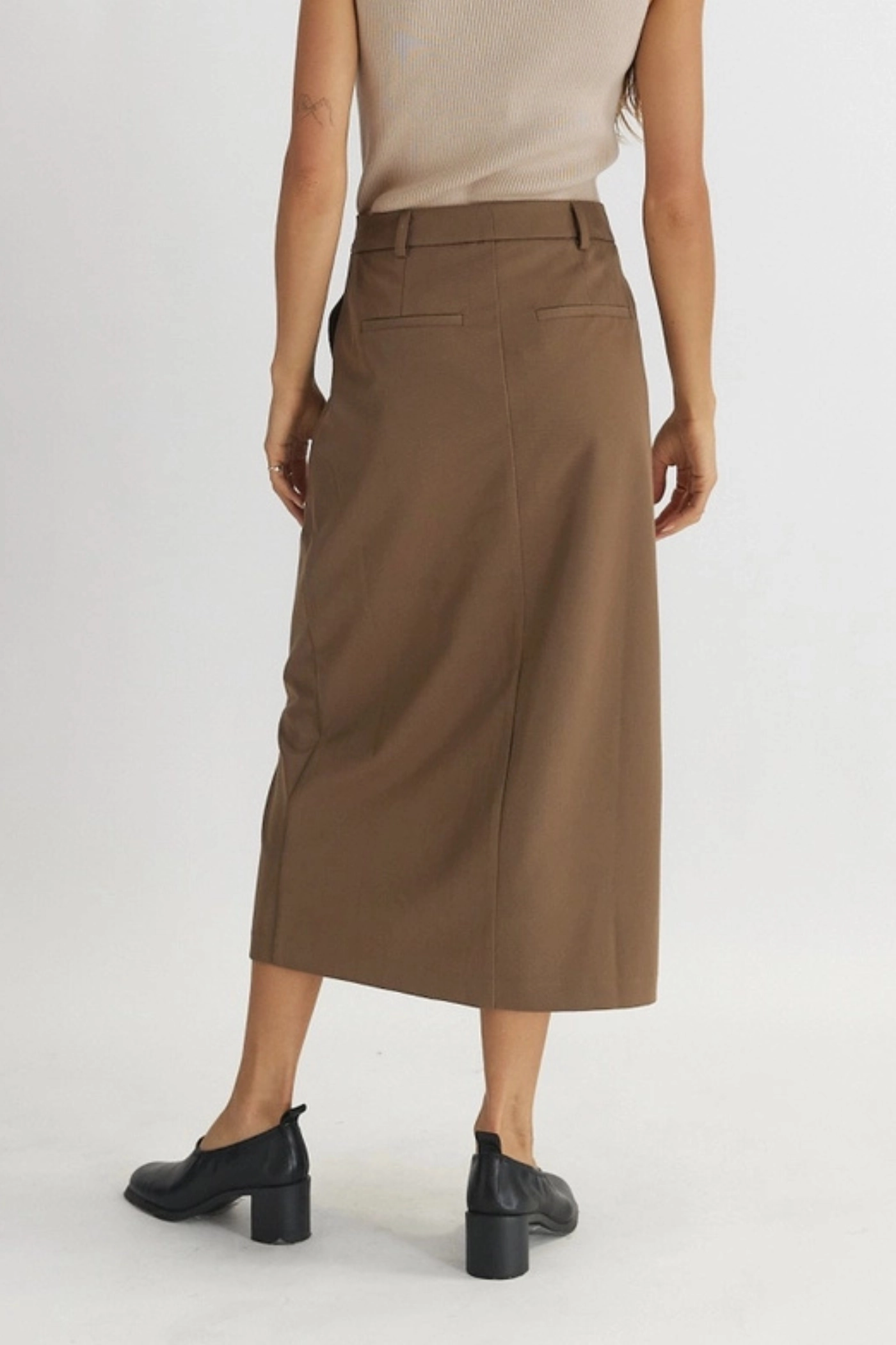 Lightweight PENNY TAILORED MIDI SKIRT