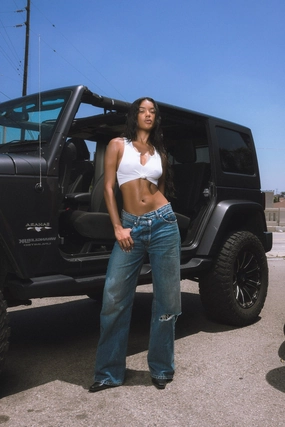 Adaptive Fit Breathable Comfort Design Oversized Jean / PCH