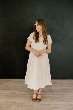 Pastel Sky Silk Air Olivia Dress