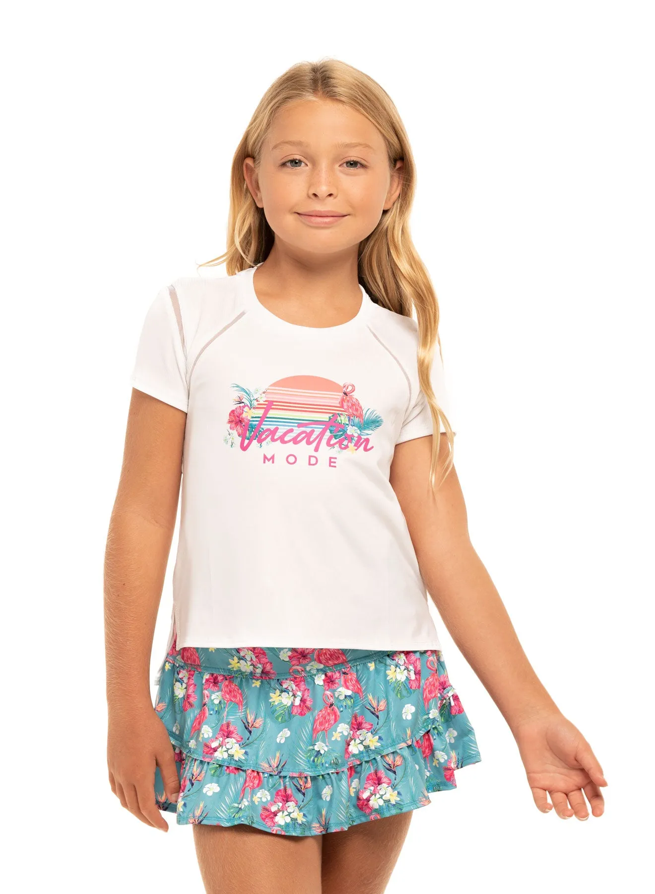 Reinforced Hem On Vacay Short Sleeve