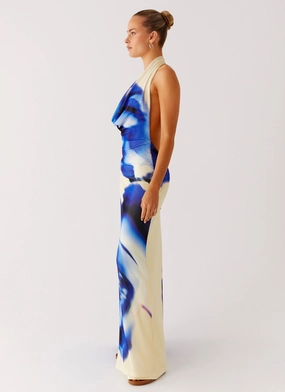 Only A Feeling Cowl Neck Maxi Dress - Heirloom Floral