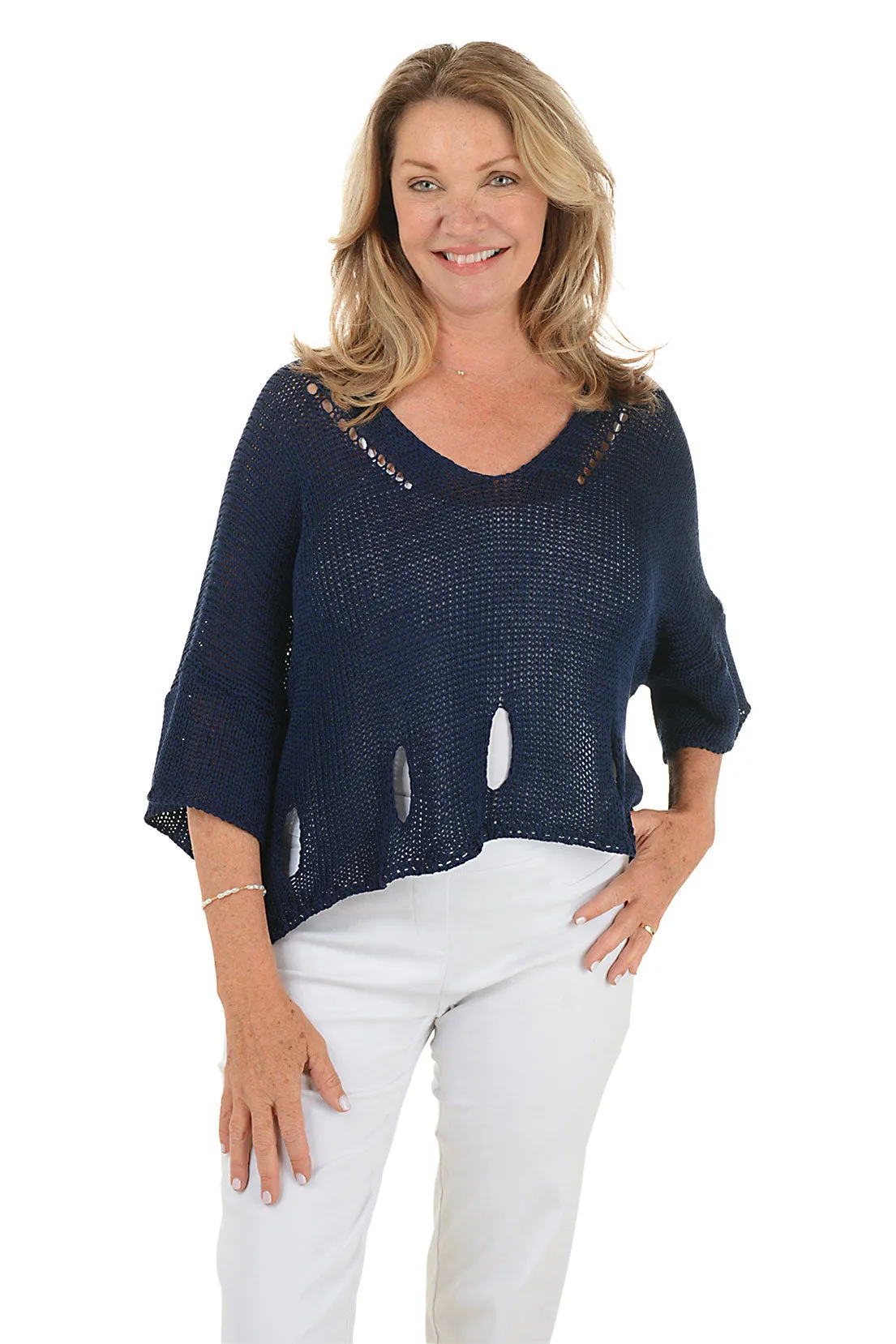 ZeroWastePattern Open Knit Slouchy Sweater