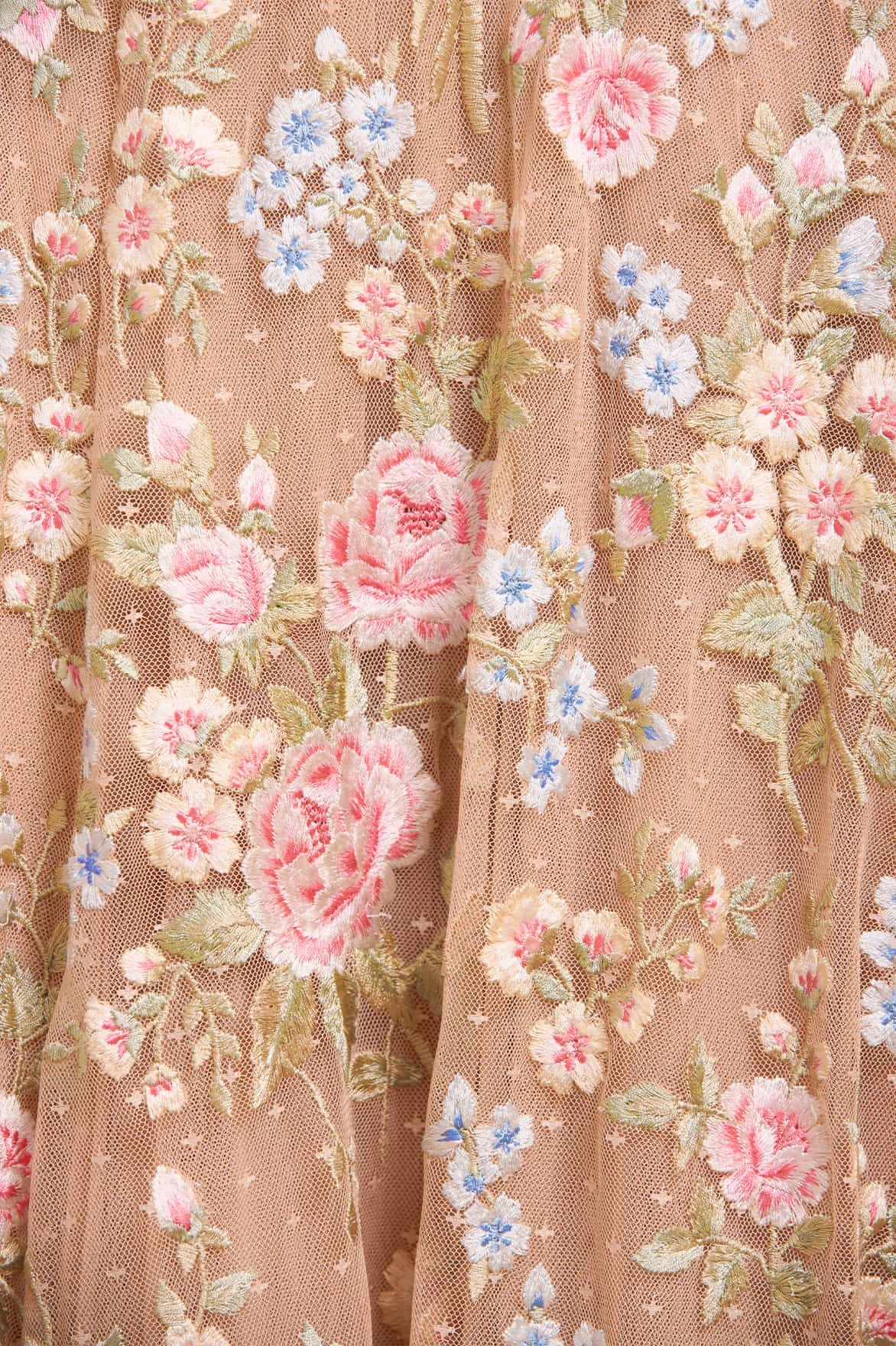 Chic Design Chill Friendly Antoinettes Floral Round Neck Ankle Gown